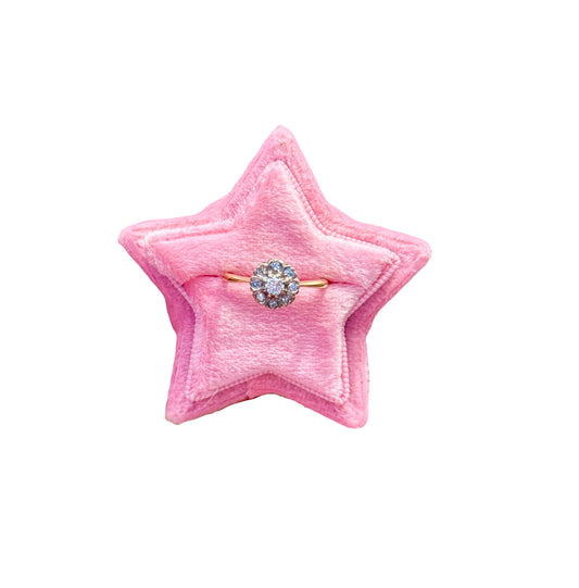 Vintage Natural Diamond Flower Ring