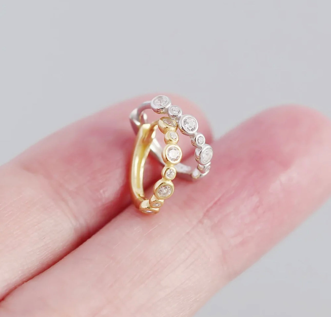 Perfect Crystal Huggie Earings