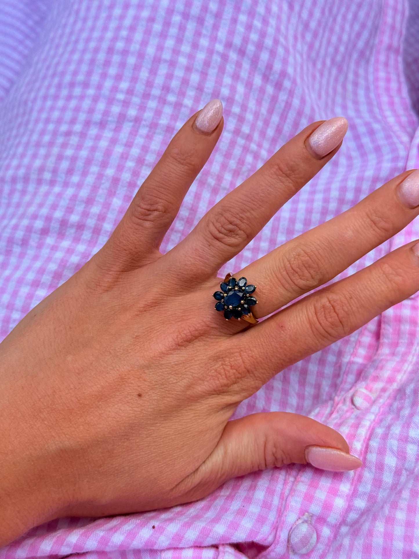 Vintage Blue Sapphire Ring