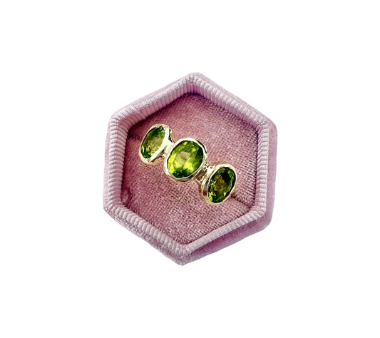 Golden Peridot Ring