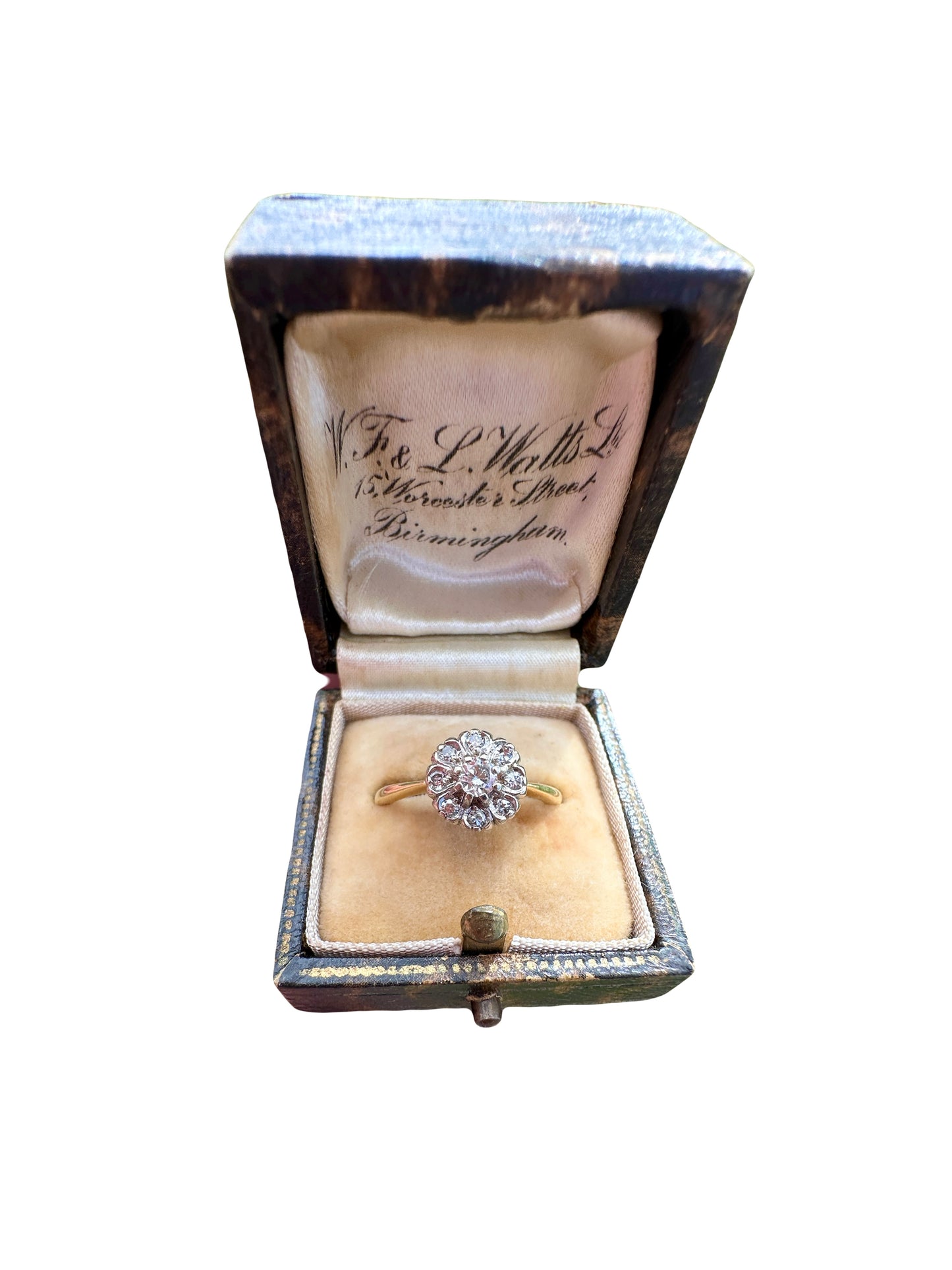 Vintage Natural Diamond Flower Ring