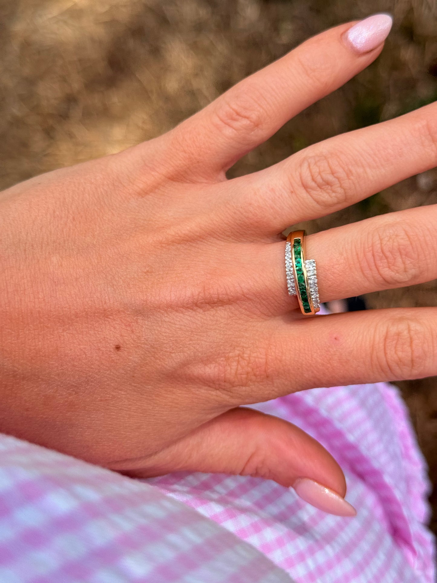 Vintage Emerald & Diamond Ring