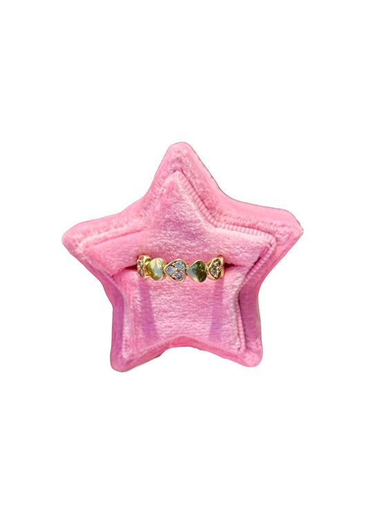 Vintage Diamond Heart Ring