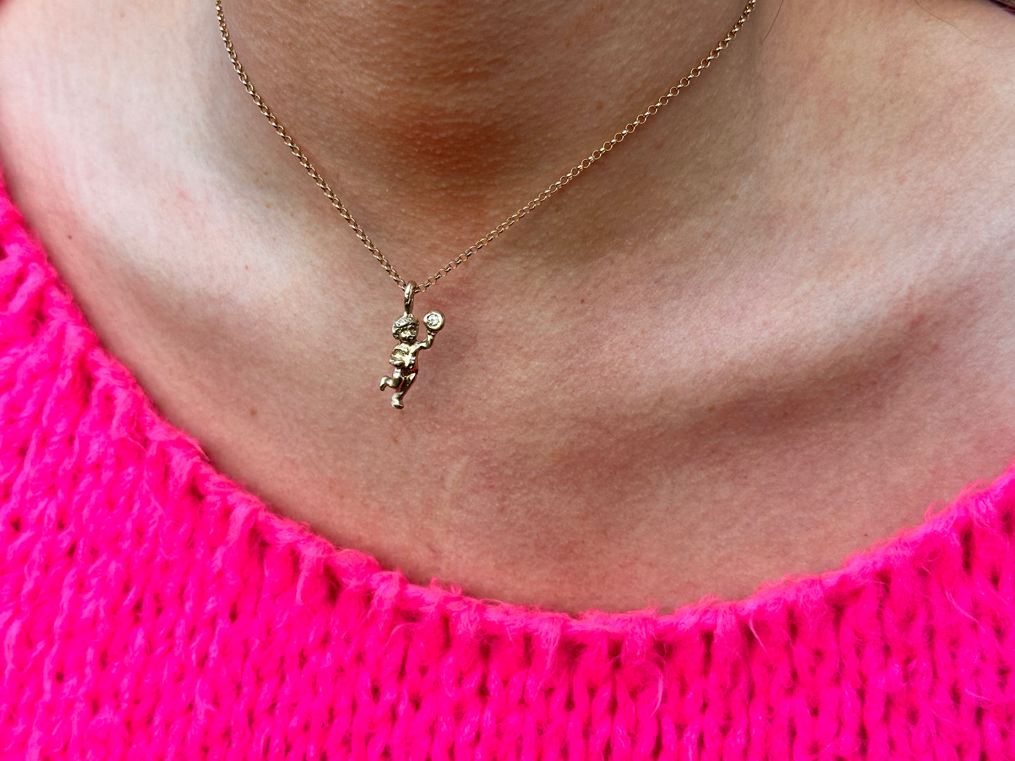 Diamond Putto pendant