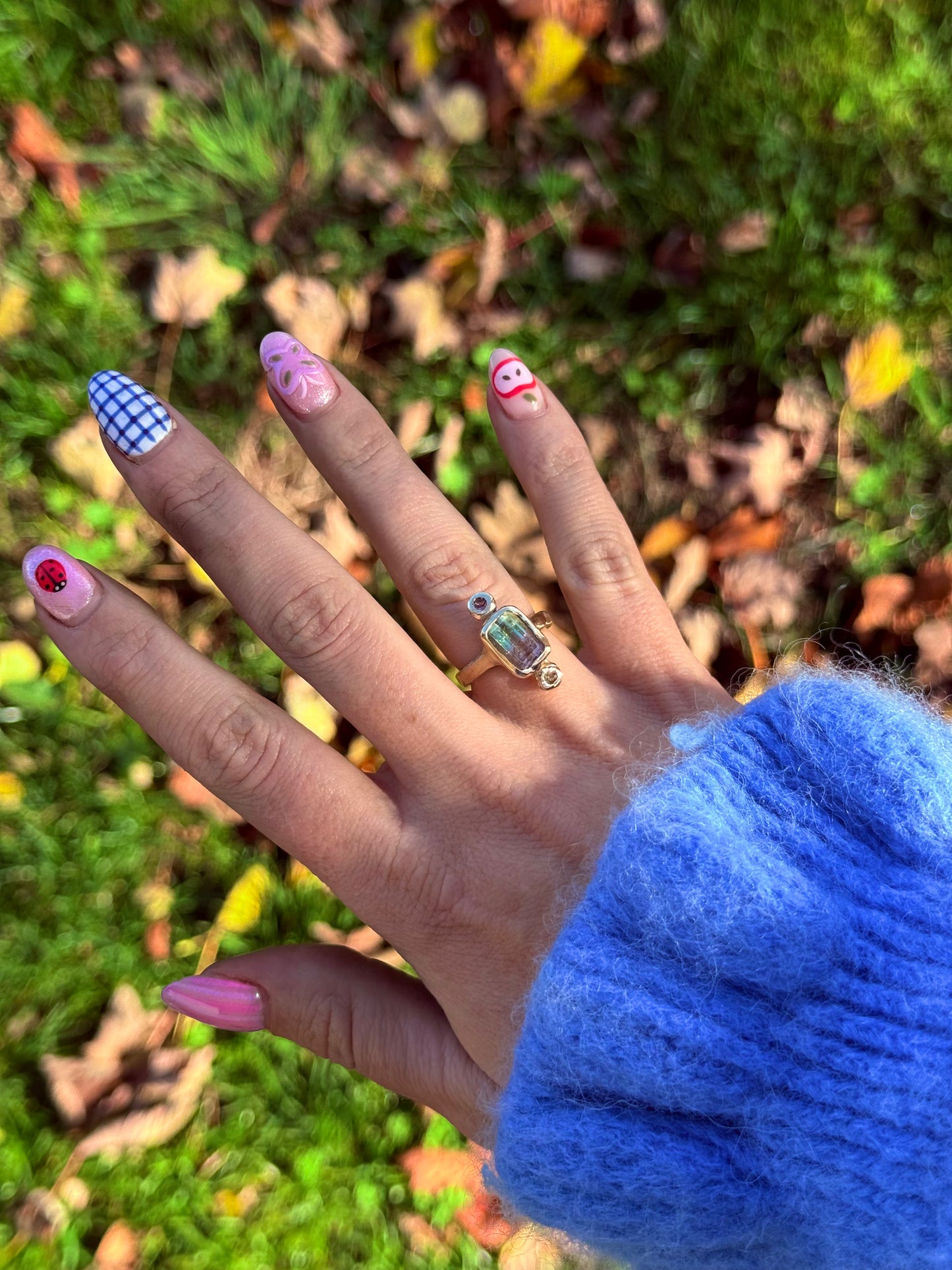 Pink Clover Ring