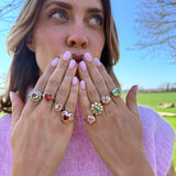 Pink Pear Ring