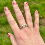 Peridot Confetti Ring