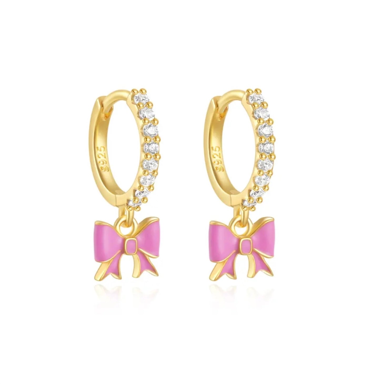 Sparkly Bow Earrings
