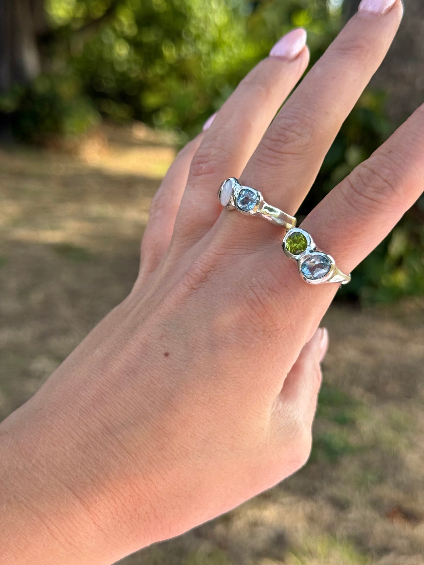 Peridot Aurora Ring