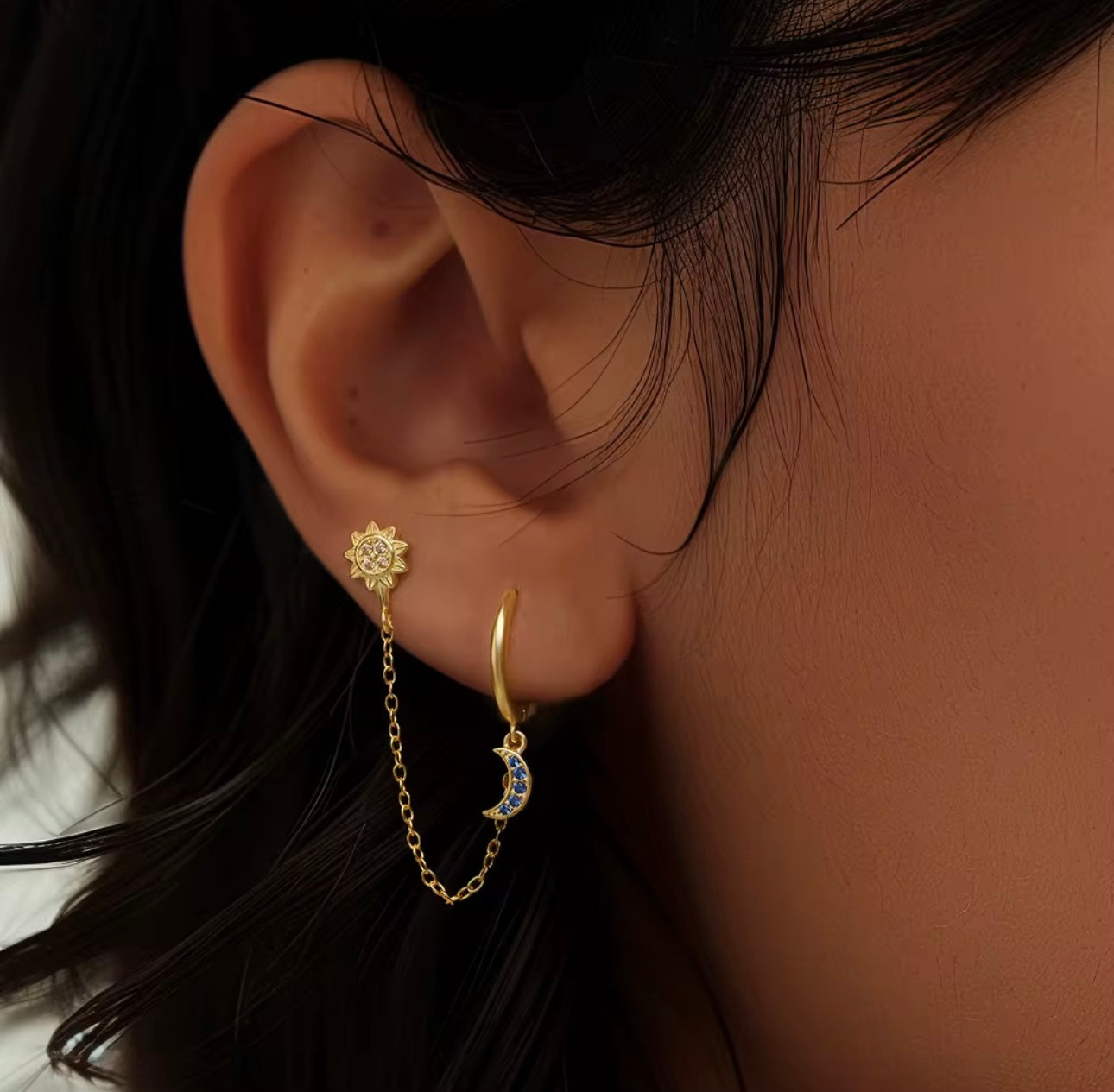 Sun & Moon Earrings