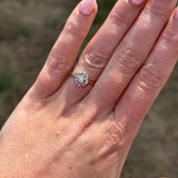 Vintage Natural Diamond Flower Ring