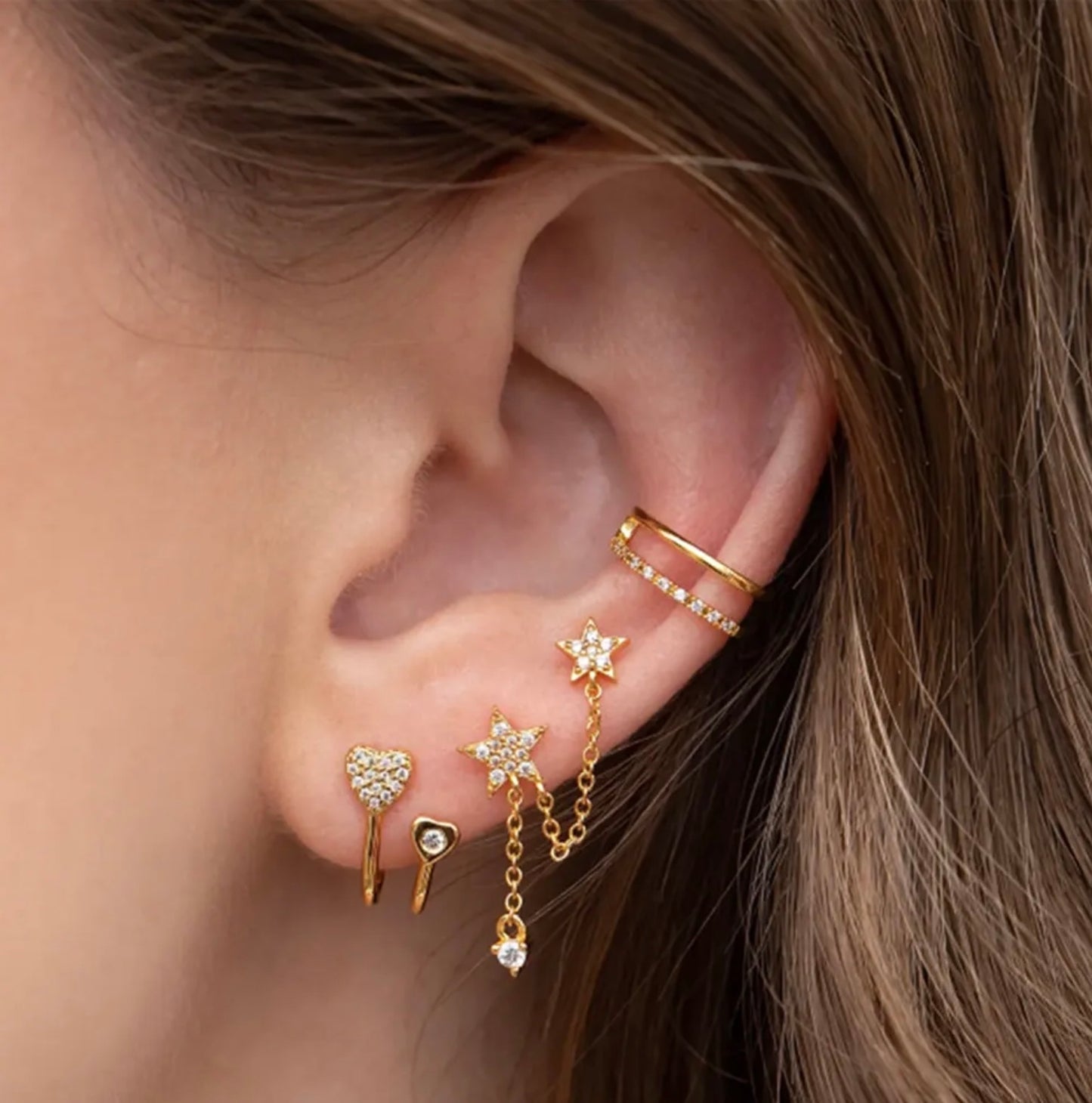 Star Stack Earrings