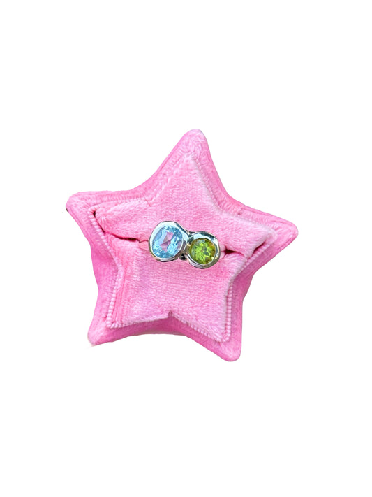 Peridot Aurora Ring
