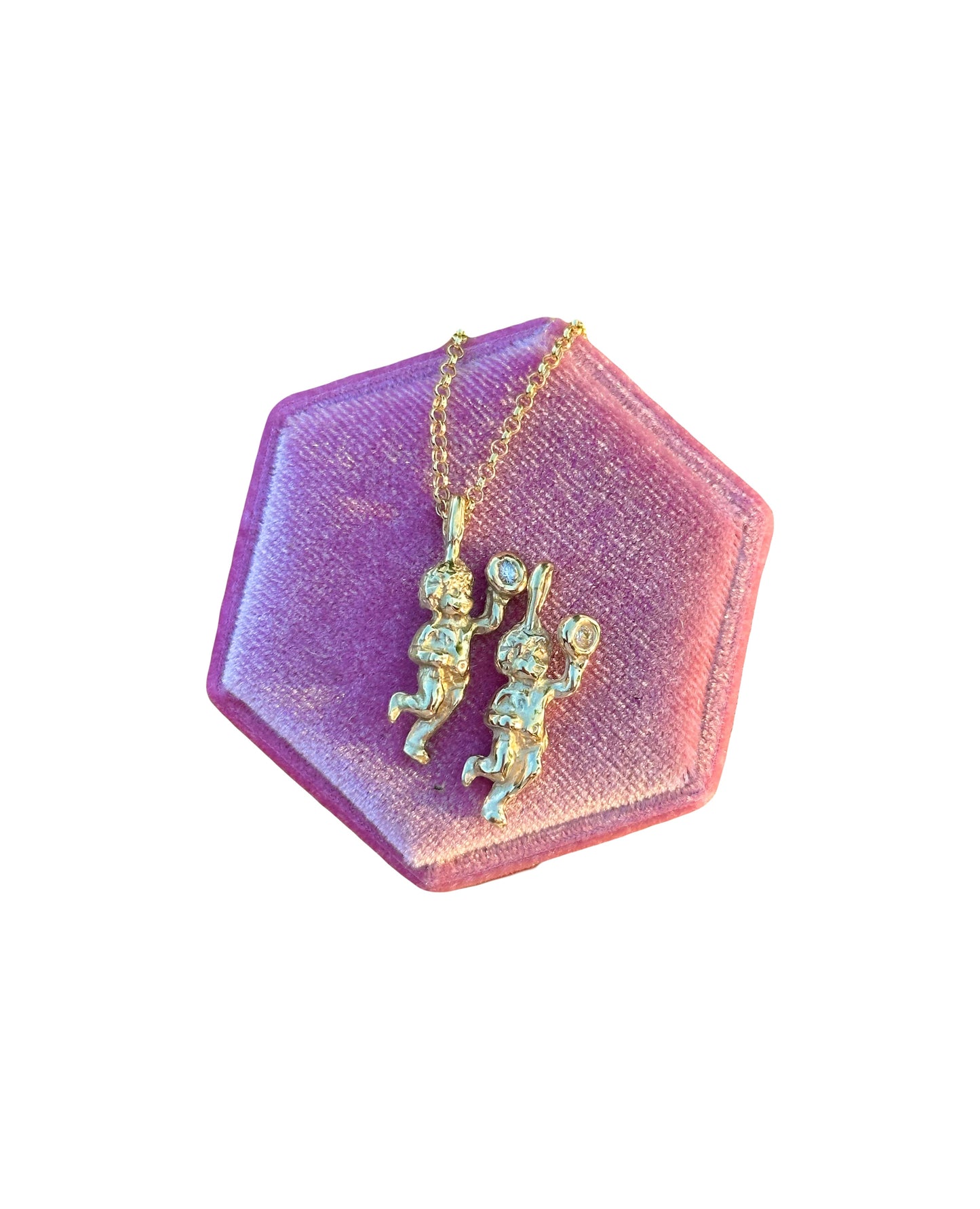 Diamond Putto pendant