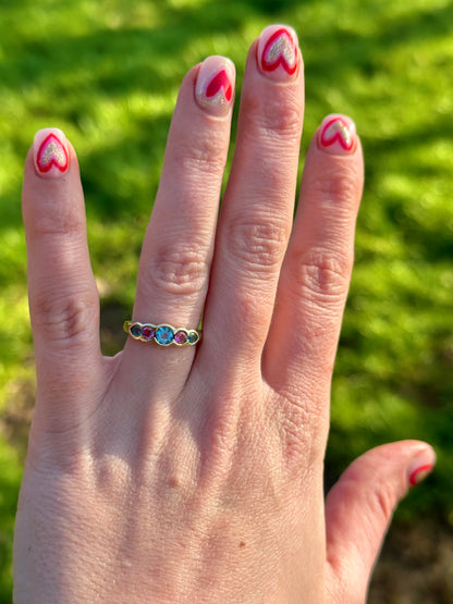 Topaz and Sapphire Dream Ring