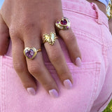 Dotty Heart Ring