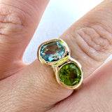 Peridot Aurora Ring