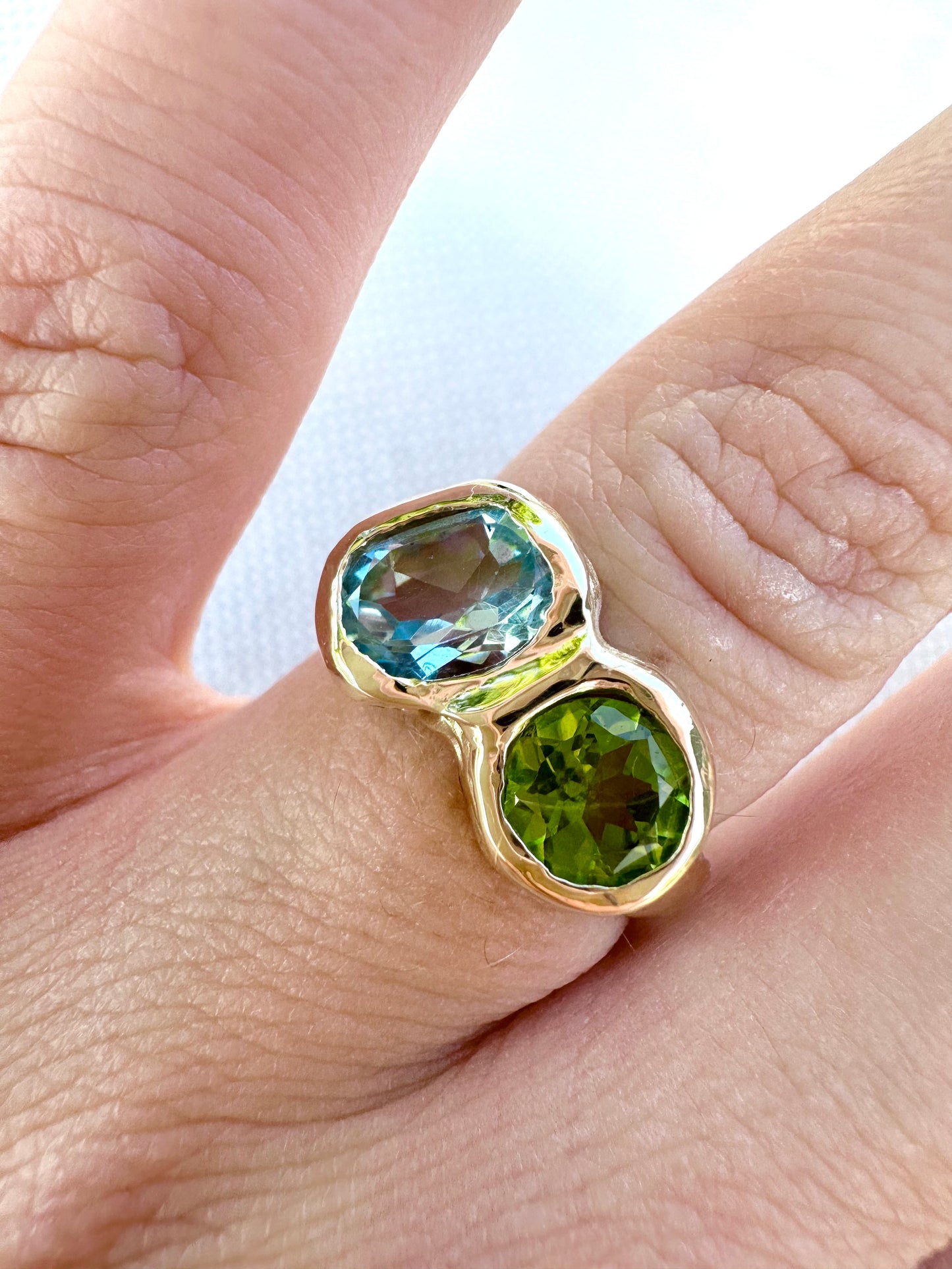 Peridot Aurora Ring