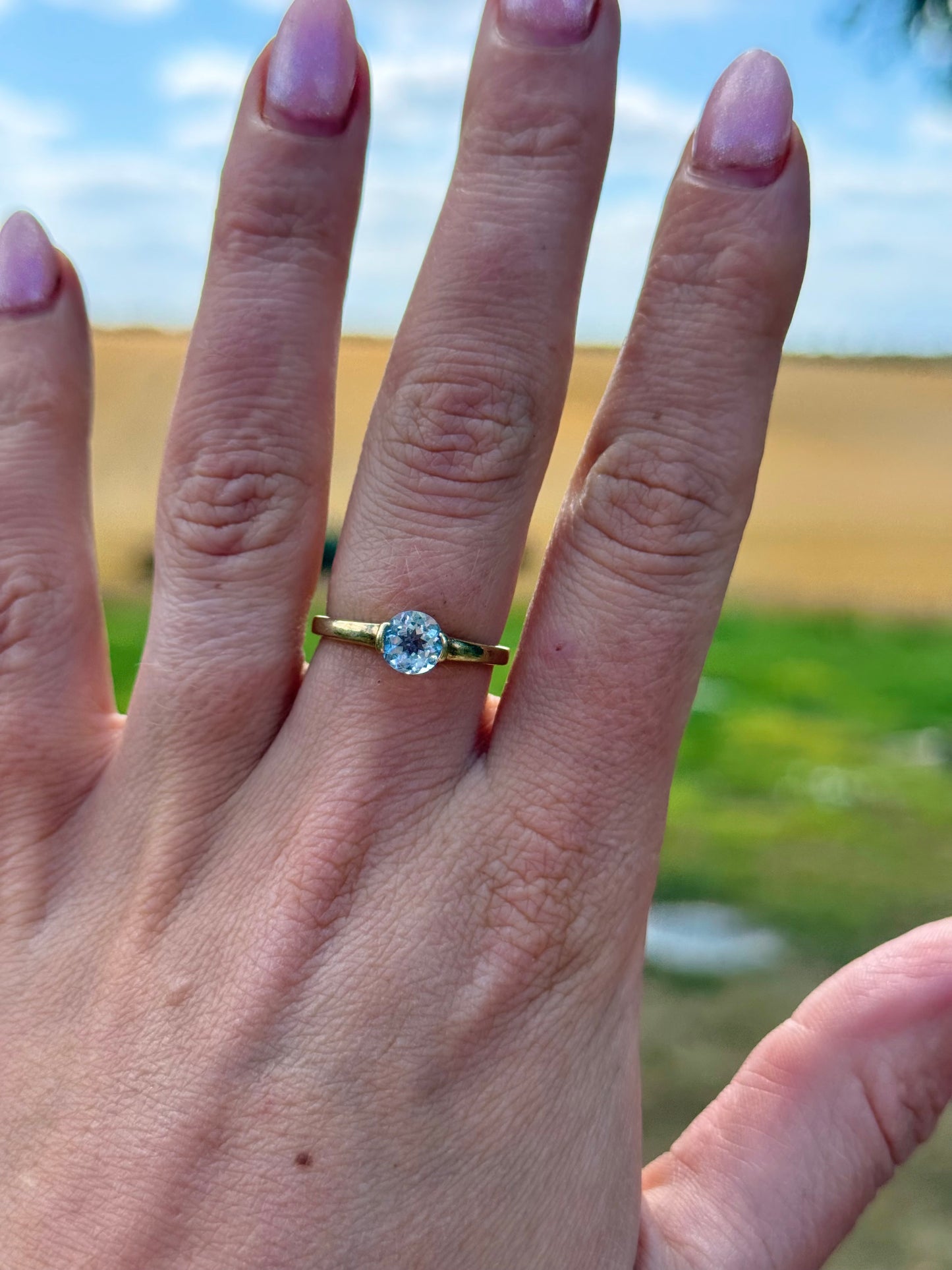 Vintage Aqumarine Ring