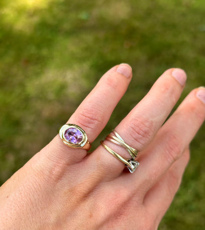 Sparkly Signet Ring