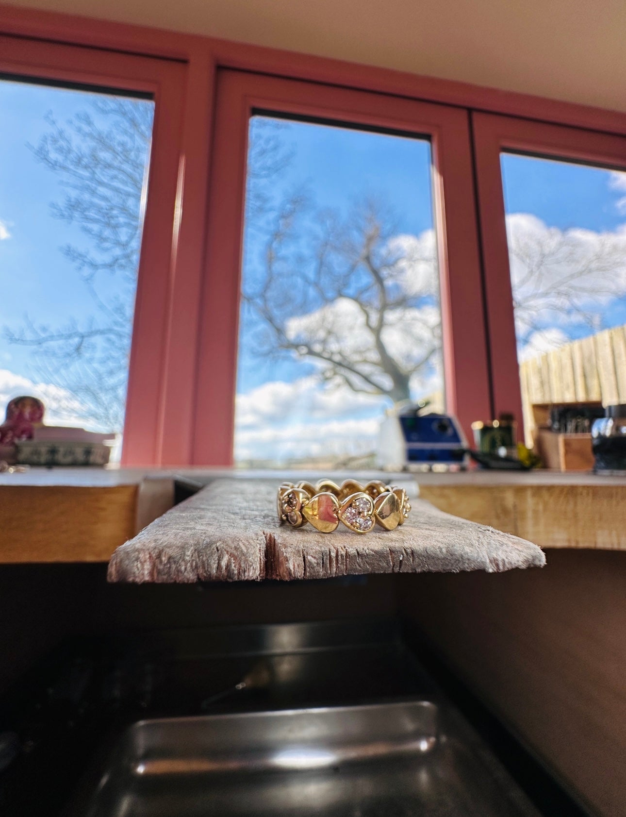 Vintage Diamond Heart Ring