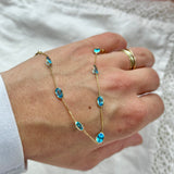 Solid Gold Natural Gemstone Bracelets