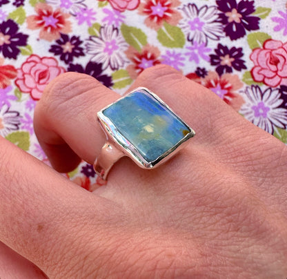 Square Opal Ring