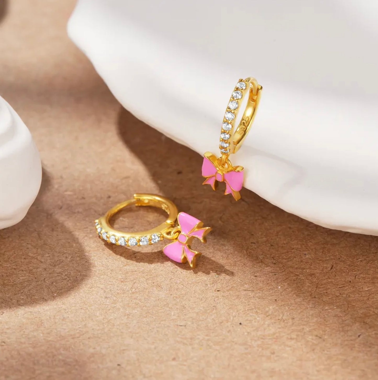 Sparkly Bow Earrings