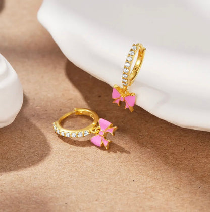 Sparkly Bow Earrings