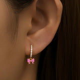 Sparkly Bow Earrings