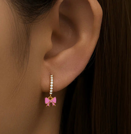 Sparkly Bow Earrings