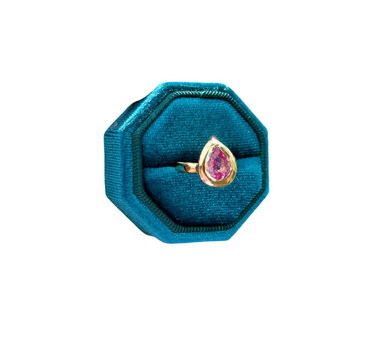 Pink Pear Ring