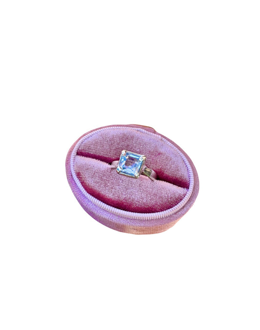 Aquamarine Claw ring