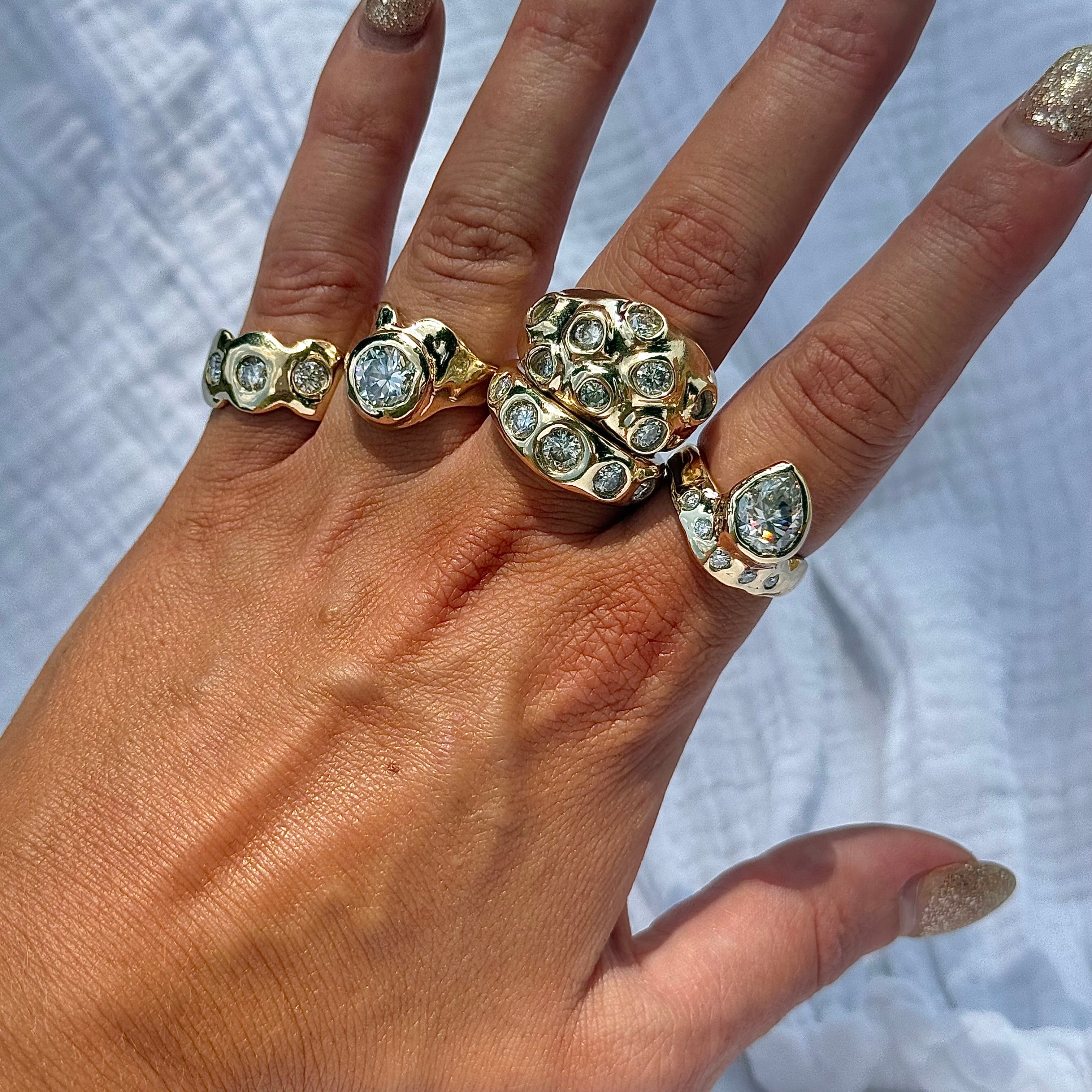 Swirly Girly Diamond Ring