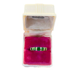 Vintage solid gold Green Zircon Ring