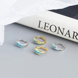 Turquoise Huggie Earrings