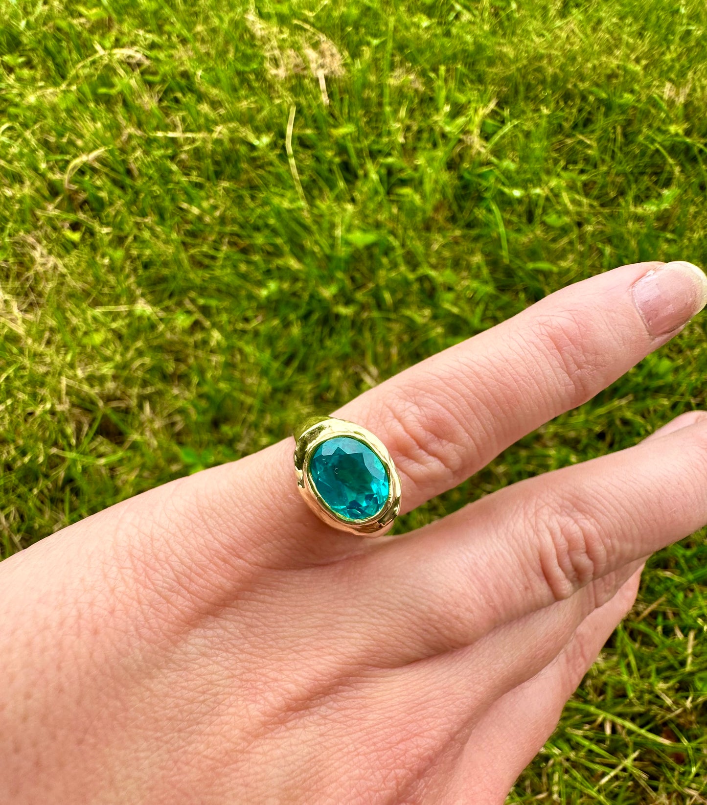 Sparkly Signet Ring