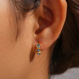 Heart Huggie Earrings