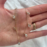 Solid Gold Natural Gemstone Bracelets