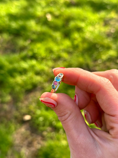 Topaz and Sapphire Dream Ring