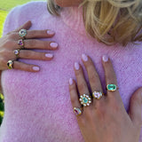 Pink Pear Ring