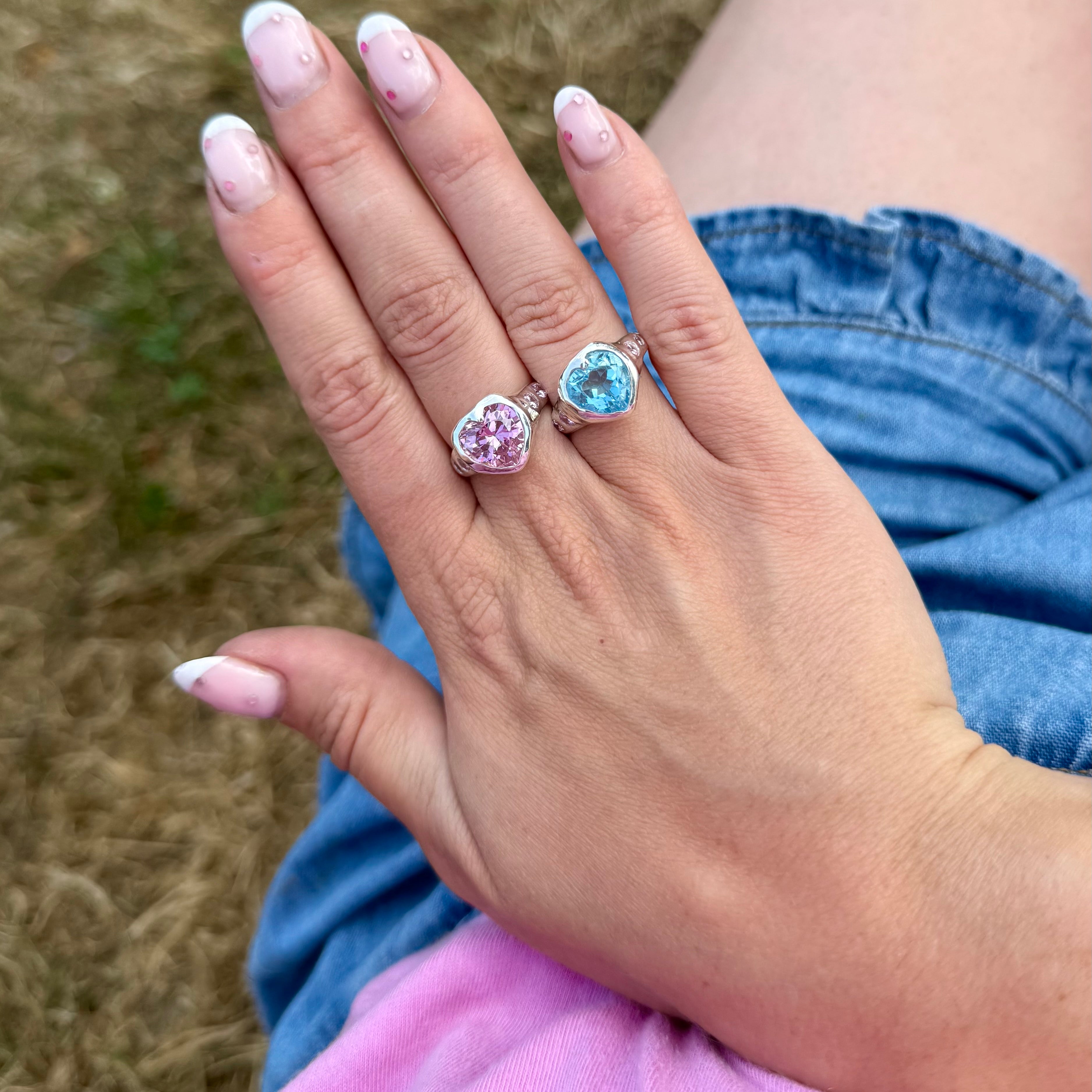 Blue Barbie Ring