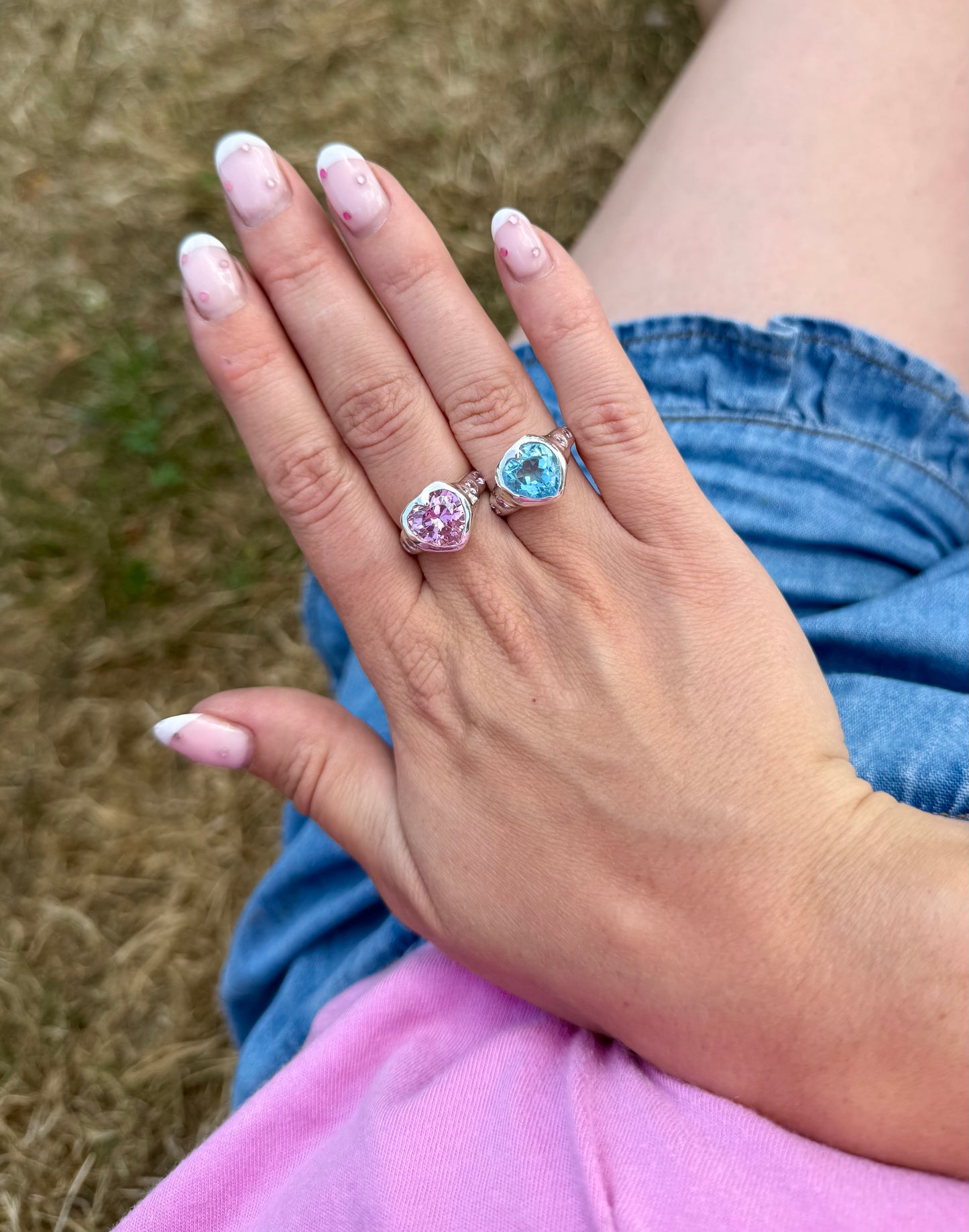 Blue Barbie Ring