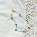 Solid Gold Natural Gemstone Bracelets