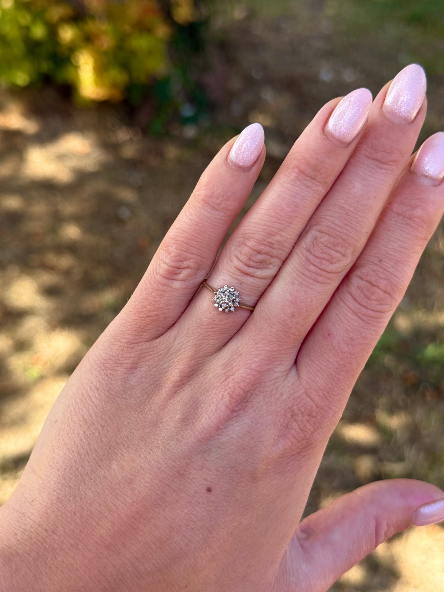 Vintage Dainty Daisy Ring