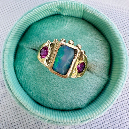 Sold - Ocean Blue Opal Ring