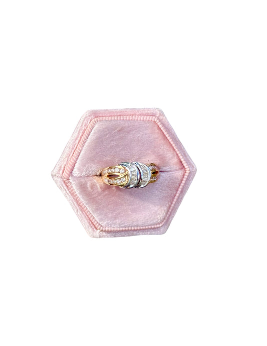 Vintage Diamond Knot Ring