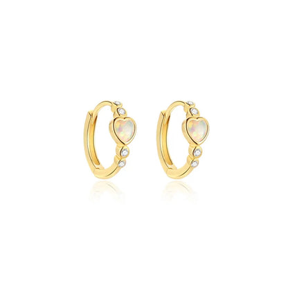Heart of Opal Earrings