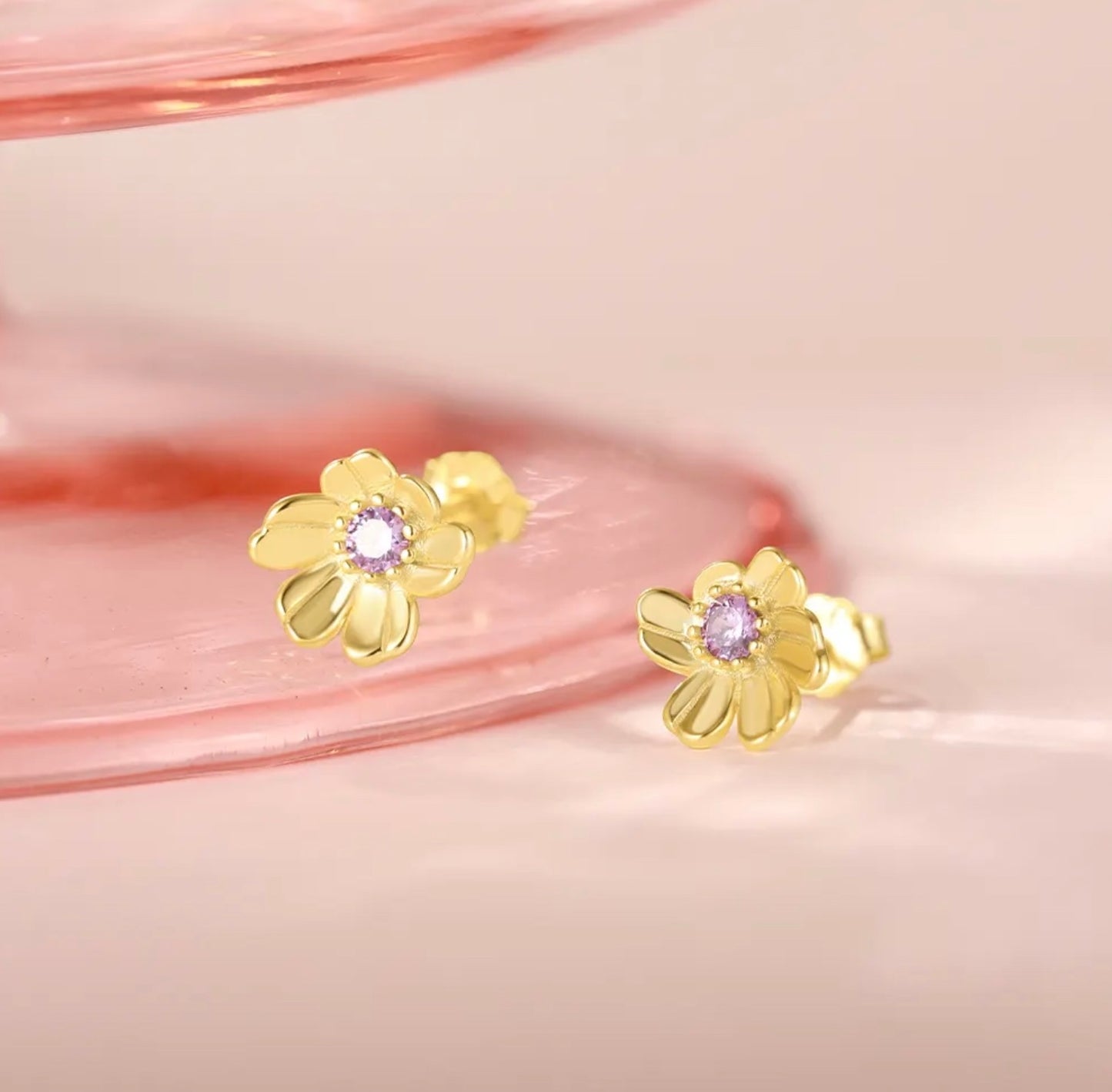 Lilac Flower Earrings