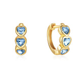 Heart Huggie Earrings